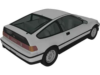 Honda CRX (1988) 3D Model