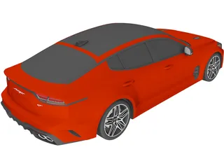 Kia Stinger GT FL (2022) 3D Model