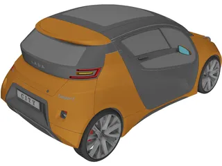 VAZ Lada City Compact 3D Model