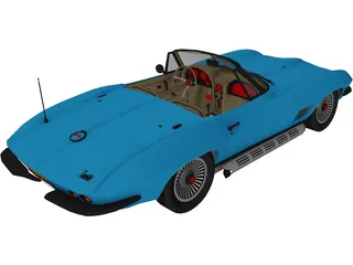Chevrolet Corvette (1967) 3D Model
