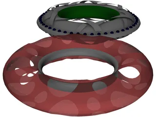 Custom Jewelry Chain Links 3D Model