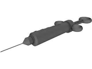 Hypodermic Styringe 3D Model