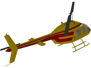 Bell 206-B 3D Model