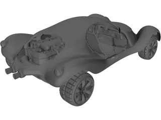Beach Buggy 3D Model