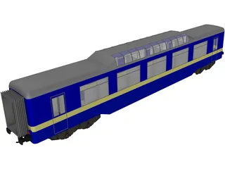 Train Personal Wagon 3D Model