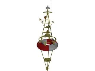 Harbor Buoy 3D Model