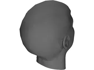 Man Head 3D Model