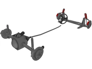 Car Chassis 3D Model