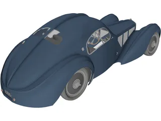 Bugatti Atlantic Coupe 3D Model