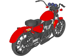 Harley-Davidson (1975) 3D Model