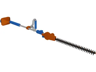 Portable Hedge Trimmer 3D Model