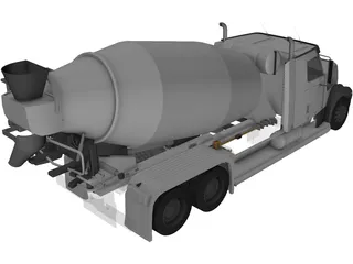 Truck Mixer 3D Model