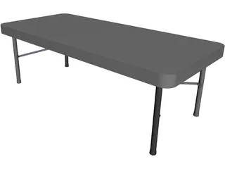 Plastic Folding Table 3D Model