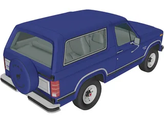 Ford Bronco (1982) 3D Model