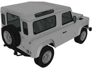 Land Rover Defender 90 (2011) 3D Model