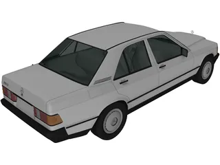 Mercedes-Benz 190 (1982) 3D Model