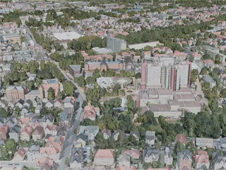 Bielefeld City, Germany (2021) 3D Model