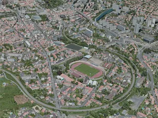 Clermont-Ferrand City, France (2021) 3D Model