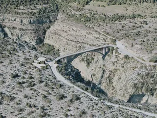 Gorges Du Verdon Canyon City, France (2021) 3D Model