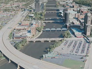 Grand Rapids City, USA (2021) 3D Model