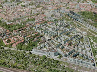 Karlsruhe City, Germany (2021) 3D Model