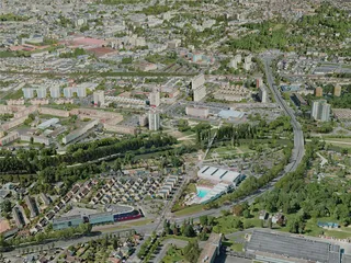 Le Mans City, France (2021) 3D Model