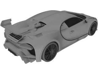 Bugatti Chiron Pur Sport (2021) 3D Model