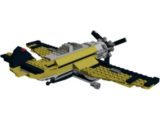 Lego Airplane 3D Model