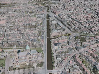 Haarlem City, Netherlands (2021) 3D Model