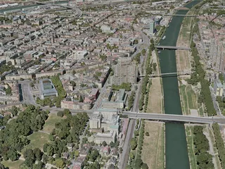 Mannheim City, Germany (2021) 3D Model