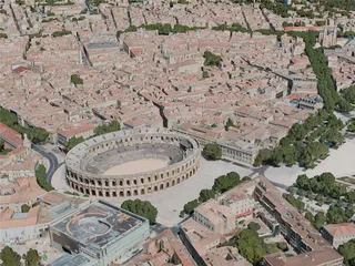 Nimes City, France (2021) 3D Model