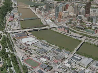 Pittsburgh City, USA (2021) 3D Model