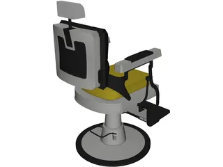 Barber Chair 3D Model