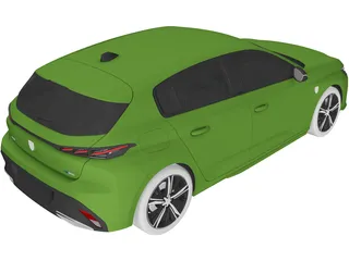 Peugeot 308 (2022) 3D Model