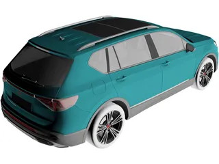Seat Tarraco (2019) 3D Model