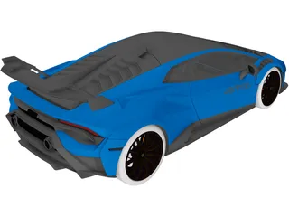 Lamborghini Huracan STO (2021) 3D Model