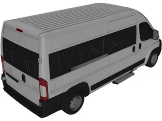 Peugeot Boxer Passenger Van (2006) 3D Model