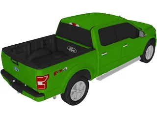 Ford F-150 SuperCrew XLT (2020) 3D Model