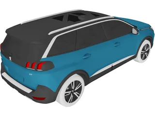 Peugeot 5008 (2021) 3D Model