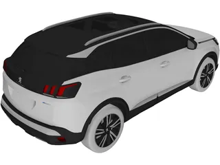 Peugeot 3008 (2021) 3D Model