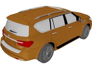 Infiniti QX80 (2021) 3D Model