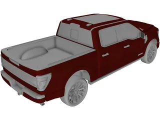 Ford F150 Limited (2021) 3D Model