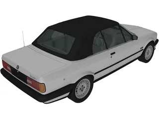 BMW 318i Convertible (1990) 3D Model