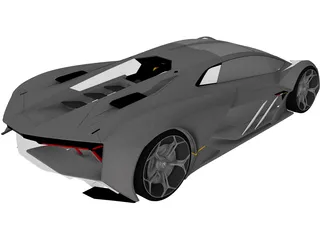 Lamborghini Terzo Millennio (2019) 3D Model