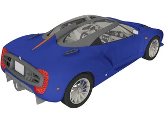 Spyker C12 Zagato 3D Model