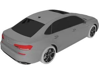 Volkswagen Passat R-Line (2020) 3D Model