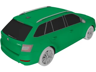 Skoda Fabia Combi (2019) 3D Model