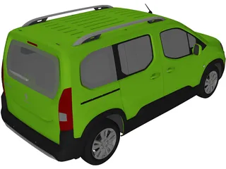 Peugeot Rifter (2020) 3D Model