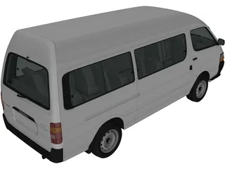 Toyota HiAce H100 Commuter (1992) 3D Model