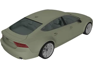 Audi A7 Sportback (2011) 3D Model